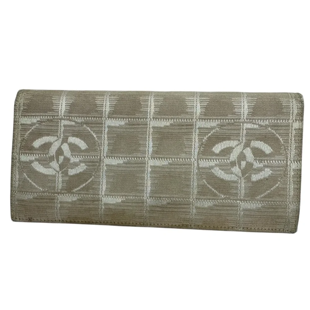CHANEL Vintage Travel Line Long Wallet